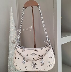 NWT Coach Mini Teri Crossbody Bag In Signature Canvas With Star Print